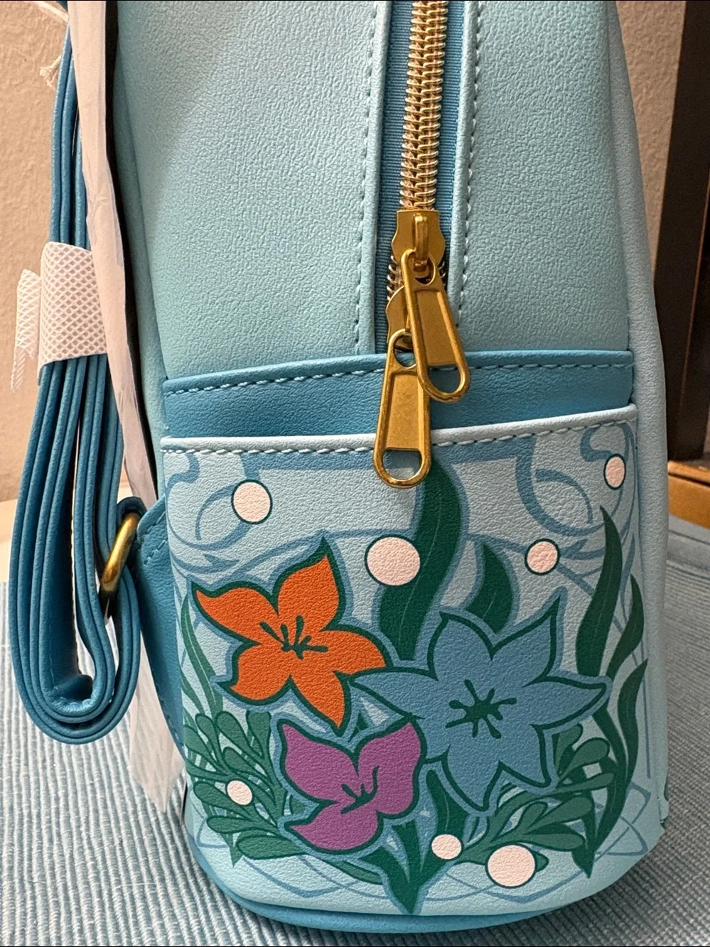 LOUNGEFLY Disney Ariel Mini Backpack — Aqua NWT🌸